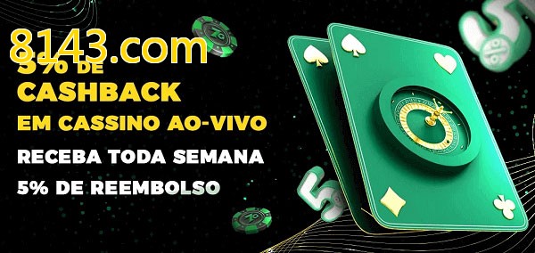 Promoções do cassino ao Vivo 8143.com